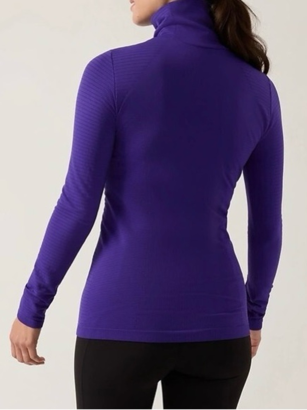 Brand New-Athleta Women’s Flurry Blizzard Rib Turtleneck - Picture 2 of 5